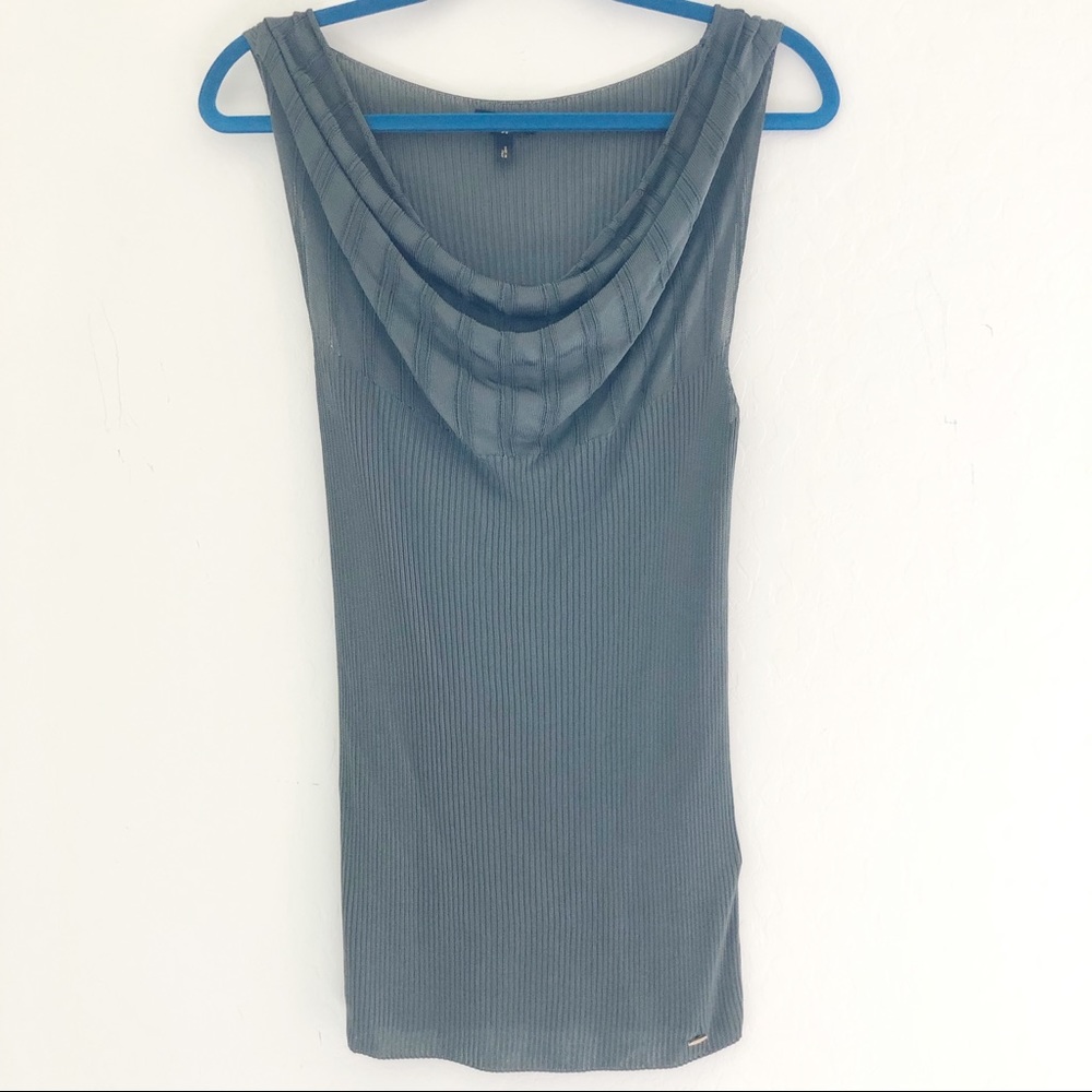 Escada Cowl Neck Knit in Cactus Green size Medium